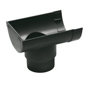 Martens einduitloop links mastgoot antraciet 100 mm