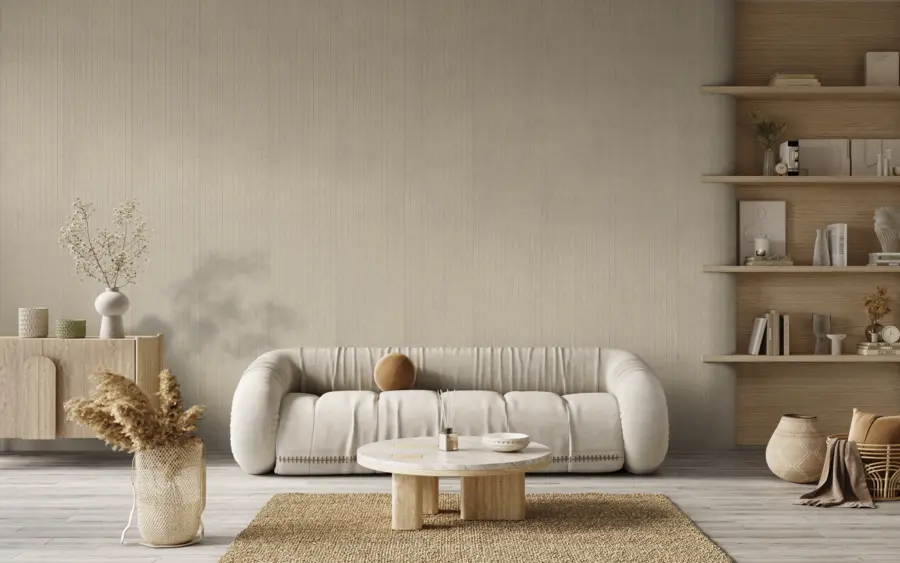 Lattenwand vilt zand, 260x52 cm, dikte 8mm 2.70m²