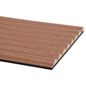 Kleurstaal lattenwand Decowall Acoustic Curve terra 30x25 cm