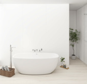 Échantillon dalle murale pvc blanc mat 20x30 cm