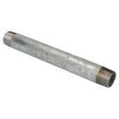 Mamelon tube fileté Sanivesk 1/2"M x 1/2"M 200 mm galva