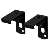 Intensions 3 cm wandsteun gordijnrail Plus zwart 2 stuks