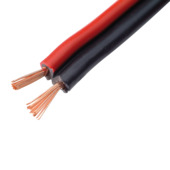 Handson audiokabel 2 x 0,75 mm² 25 m rood/zwart