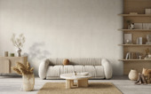 Lattenwand vilt beige, 260x52cm, dikte 8mm 2.70m²
