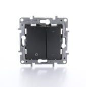 Variateur universel à bouton poussoir Niloé Legrand 3-400W anthracite - convient pour LED