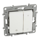 Legrand Niloé universele drukknopdimmer 3-400 W wit - geschikt voor LED