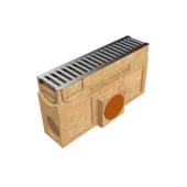 Dessableur pour caniveau avec grille galvanisée