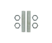 Profile draadnippel met moeren 50 mm 2 stuks