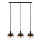 Suspension 3 points lumineux Eglo Ariscani droit noir