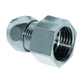 Raccord biconique droit Van Marcke GO 3/8"F x ø10 mm chromé