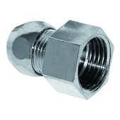 Raccord biconique droit Van Marcke GO 1/2"F x ø10 mm chromé