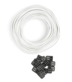 Corde à linge Brabantia 65 m + 16 plaquettes de fixation gris