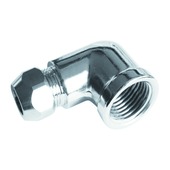 Raccord biconique équerre Van Marcke GO 3/8"Fxø10 mm chromé