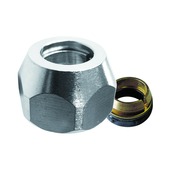 Écrou et bague biconique Van Marcke GO 3/8"Fxø10 mm chromé