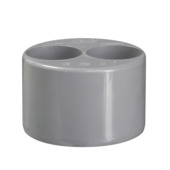 Martens verloopring met lijmmof grijs dubbel 110x40x40 mm