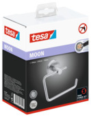 Tesa toiletrolhouder Moon inox met anti-vingerafdrukcoating