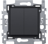 Niko wisselschakelaar 2-voudig antraciet