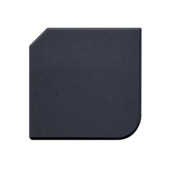 Parasolvoettegel beton vierkant zwart 25 kg