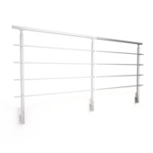 Sogem kit rondo secundo +S = zijdelingse bevestiging, lengte 100 cm, zilver