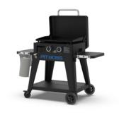 Pit Boss Ultimate 2-Pits gas BBQ metaal zwart 58 x 46 cm