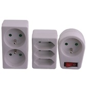 Jeu de fiches domino Exin avec interrupteur blanc