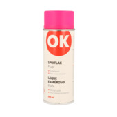 Laque en aérosol OK fluo 400 ml rose