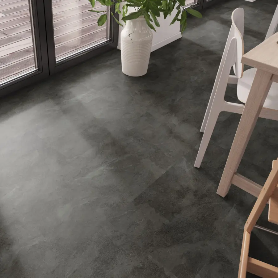 Click vinyl Progetto Lunera antraciet betonlook