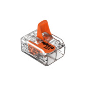 Bornes à levier Wago 2 X 0,2 - 4 mm transparent 5 pièces