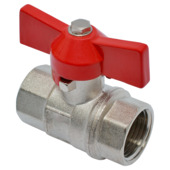 Sanivesk kogelkraan met vlindergreep draad 1/2"Fx1/2"F nikkel