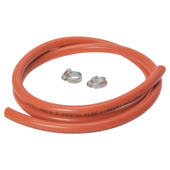 Tuyau gaz butane + 2 colliers de serrage Sanivesk 1,5 m