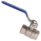 Sanivesk kogelkraan hendel draad 1"F x 1"F nikkel