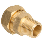 Raccord bicône droit Sanivesk 15 mm x 1/2"M 5 pièces