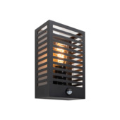 Eglo buitenwandlamp Alamonte 3 met sensor zwart