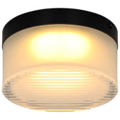 KARWEI plafondlamp Ostia zwart Ø13,5cm 2700K