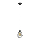 Eglo hanglamp Tarbes zwart Ø17,5 cm
