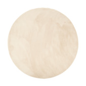 Vloerkleed Ultra Soft creme Ø180 cm