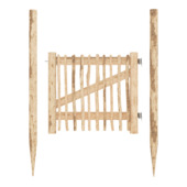 Tuinpoort Theems kastanjehout 100 x 100 cm