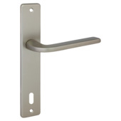 Deurkrukset Cork recht schild sleutelgat 110 mm RVS