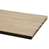 Echantillon panneau tasseau Decowall Acoustic Blend chêne naturel 30x25cm
