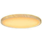 Plafonnier GAMMA Azoia chêne Ø 30 cm 18 W réglable 2200-4000 K