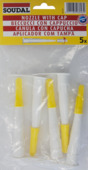 Soudal spuitmond met dop 5 st