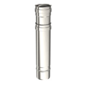 Saninstal buis regelbaar voor pellet inox 35-55 cm x ø80 mm