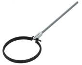 Saninstal beugel 153 mm geëmailleerd staal mat zwart