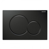 Plaque de commande Geberit Sigma 01 noir brillant
