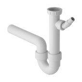 Siphon pour évier de cuisine (1 bac) Geberit blanc 6/4"x40mm