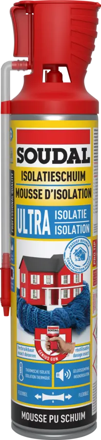 Mousse PU isolation ultra Soudal 600 ml