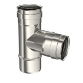 Saninstal T-stuk voor pellet 90° 80mm-vvm