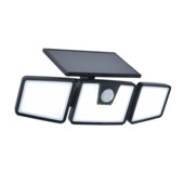 Applique Lutec Briti Solar noir 6 W 750 lm + dectecteur de mouvement