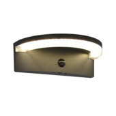 LUTEC wandlamp Vyzor Solar antraciet 7W met bewegingssensor