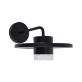 LUTEC wandlamp Plato zwart 7W